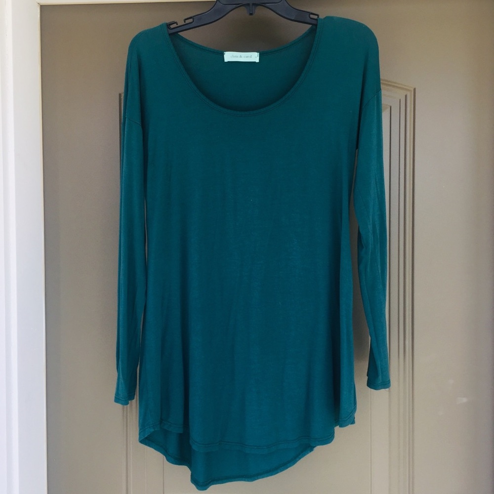 Chris & Carol Green Long Sleeve Top M
